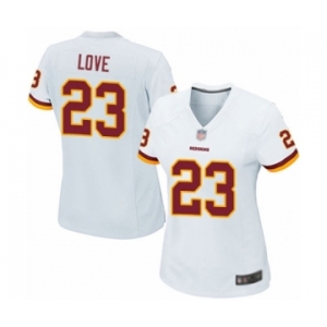 Women's Washington Redskins #23 Bryce Love Game White Football Jersey