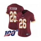 Women's Washington Redskins #26 Adrian Peterson Burgundy Red Team Color Vapor Untouchable Limited Player 100th Season Football Jersey