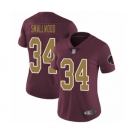 Women's Washington Redskins #34 Wendell Smallwood Burgundy Red Gold Number Alternate 80TH Anniversary Vapor Untouchable Limited Player Football Jersey