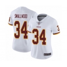 Women's Washington Redskins #34 Wendell Smallwood White Vapor Untouchable Limited Player Football Jersey