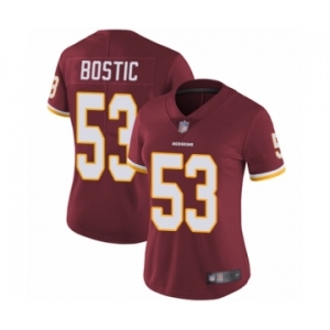 Women's Washington Redskins #53 Jon Bostic Burgundy Red Team Color Vapor Untouchable Limited Player Football Jersey