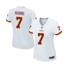 Women's Washington Redskins #7 Dwayne Haskins Game White Football Jersey