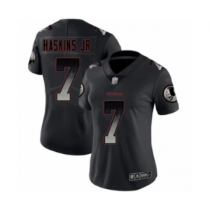 Women's Washington Redskins #7 Dwayne Haskins Limited Black Smoke Fashion Football Jersey