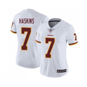 Women's Washington Redskins #7 Dwayne Haskins White Vapor Untouchable Limited Player Football Jersey