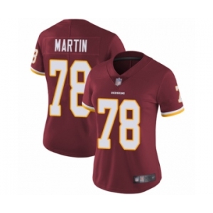 Women's Washington Redskins #78 Wes Martin Burgundy Red Team Color Vapor Untouchable Limited Player Football Jersey