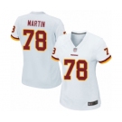 Women's Washington Redskins #78 Wes Martin Game White Football Jersey