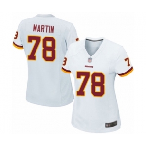 Women's Washington Redskins #78 Wes Martin Game White Football Jersey