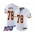 Women's Washington Redskins #78 Wes Martin White Vapor Untouchable Limited Player 100th Season Football Jersey