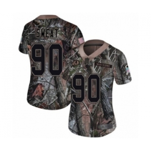 Women's Washington Redskins #90 Montez Sweat Limited Camo Rush Realtree Football Jersey