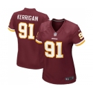 Women's Washington Redskins #91 Ryan Kerrigan Game Burgundy Red Team Color Football Jersey