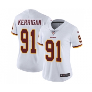Women's Washington Redskins #91 Ryan Kerrigan White Vapor Untouchable Limited Player Football Jersey