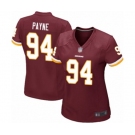 Women's Washington Redskins #94 Da'Ron Payne Game Burgundy Red Team Color Football Jersey