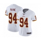 Women's Washington Redskins #94 Da'Ron Payne White Vapor Untouchable Limited Player Football Jersey