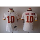 nike women nfl jerseys washington redskins #10 griffin iii white[nike limited]