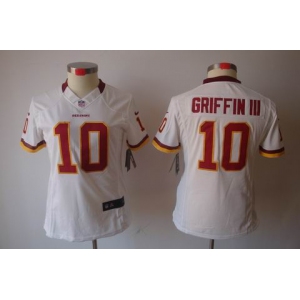nike women nfl jerseys washington redskins #10 griffin iii white[nike limited]