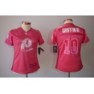 nike women nfl jerseys washington redskins #10 griffiniii pink[2012 fem fan]