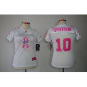 nike women nfl jerseys washington redskins #10 griffiniii white[breast cancer awareness fashion]