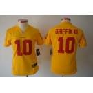 nike women nfl jerseys washington redskins #10 griffiniii yellow[nike limited]