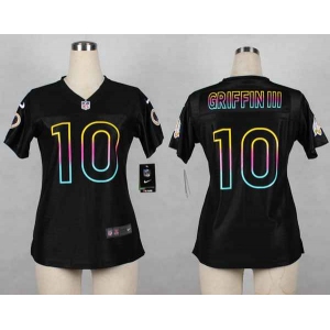 nike women nfl jerseys washington redskins #10 robert griffin iii black[nike fashion]