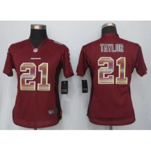 nike women nfl jerseys washington redskins #21 taylor red[Strobe Limited]