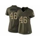 nike women nfl jerseys washington redskins #46 alfred morris army green[nike Limited Salute To Service]