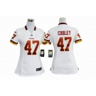 nike women nfl jerseys washington redskins #47 cooley white[nike]