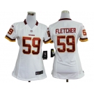 nike women nfl jerseys washington redskins #59 fletcher white[nike]