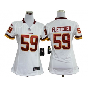 nike women nfl jerseys washington redskins #59 fletcher white[nike]