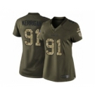 nike women nfl jerseys washington redskins #91 kerrigan army green[nike Limited Salute To Service]