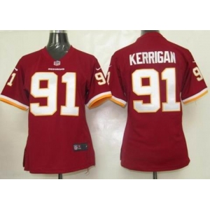 nike women nfl jerseys washington redskins #91 kerrigan red[nike]