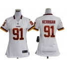 nike women nfl jerseys washington redskins #91 kerrigan white[nike]