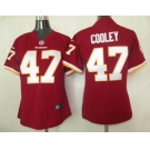 nike women nfl washington redskins #47 cooley red[nike]