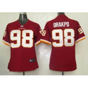 nike women nfl  washington redskins #98 orakpo red[nike]