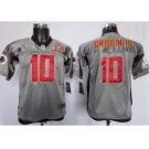 Nike Youth Washington Redskins #10 Robert Griffin III Grey 80th Patch[Nike Shadow]