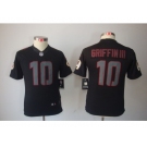 Nike Youth Washington Redskins #10 Robert Griffin III black jerseys[Impact Limited]