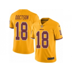 Youth Nike Washington Redskins #18 Josh Doctson Limited Gold Rush Vapor Untouchable NFL Jersey