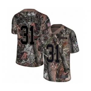 Youth Nike Washington Redskins #31 Fabian Moreau Limited Camo Rush Realtree NFL Jersey