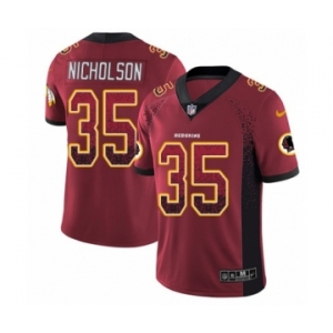 Youth Nike Washington Redskins #35 Montae Nicholson Limited Red Rush Drift Fashion NFL Jersey