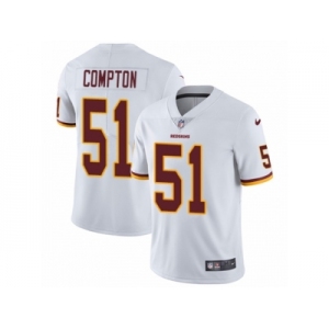 Youth Nike Washington Redskins #51 Will Compton Vapor Untouchable Limited White NFL Jersey