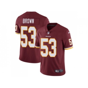 Youth Nike Washington Redskins #53 Zach Brown Burgundy Red Team Color Stitched NFL Vapor Untouchable Limited Jersey