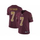 Youth Nike Washington Redskins #7 Joe Theismann Vapor Untouchable Limited Burgundy Red Gold Number Alternate 80TH Anniversary NFL Jersey