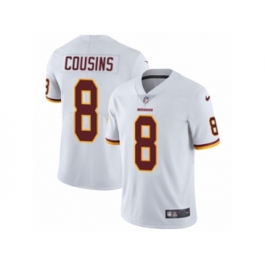 Youth Nike Washington Redskins #8 Kirk Cousins Vapor Untouchable Limited White NFL Jersey