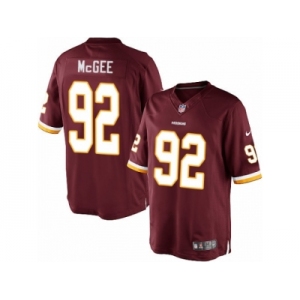 Youth Nike Washington Redskins #92 Stacy McGee Limited Burgundy Red Team Color NFL Jersey