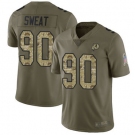 Youth Redskins #90 Montez Sweat Olive Camo Stitched Football Limited 2017 Salute to Service Jersey