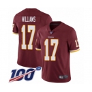 Youth Washington Redskins #17 Doug Williams Burgundy Red Team Color Vapor Untouchable Limited Player 100th Season Football Jersey