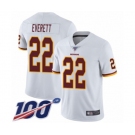 Youth Washington Redskins #22 Deshazor Everett White Vapor Untouchable Limited Player 100th Season Football Jersey