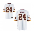 Youth Washington Redskins #24 Josh Norman White Game Jersey