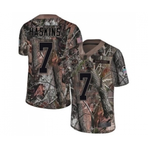 Youth Washington Redskins #7 Dwayne Haskins Limited Camo Rush Realtree Football Jersey
