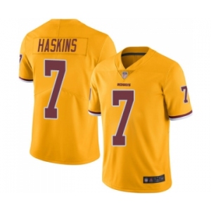 Youth Washington Redskins #7 Dwayne Haskins Limited Gold Rush Vapor Untouchable Football Jersey