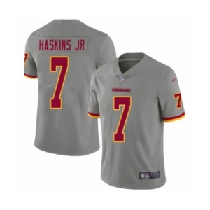 Youth Washington Redskins #7 Dwayne Haskins Limited Gray Inverted Legend Football Jerseys